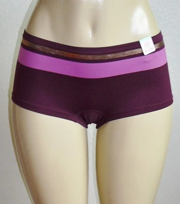 Nuevo Borgoña Rosa Metálico Cobre Rayas Niña Pantalones Cortos Elásticos XL Foto 1 de 4