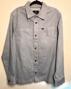 Buffalo David Bitton Josh Medium Wash Denim Jean Button Shirt Jacket Large New - Picture 1 of 6
