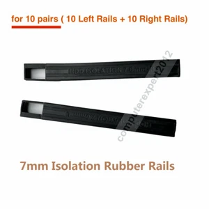 10 paia guide in gomma disco rigido 7 mm L+R per Dell E6330 E6430 E6530 E6440 E6540 - Foto 1 di 4