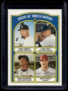 2021 Topps Heritage 2020 AL RBI Leaders (Jose Abreu/Luke Voit/Jose Ramirez/Mike - Picture 1 of 2