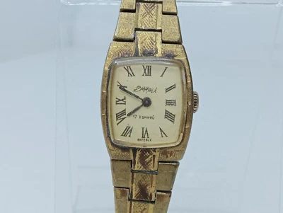 Reloj Vintage Soviético Damas Vympel Vitebsk Tono Dorado 17 Joyas URSS Coleccionable Foto 1 de 4