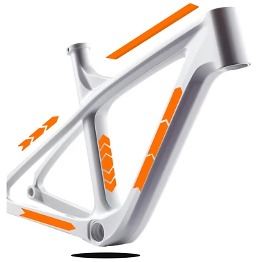 DUALCOLORSTAMPE KIT Adesivi Telaio bici MTB STICKERS BDC Protezione Bicicletta Cerchi B0188