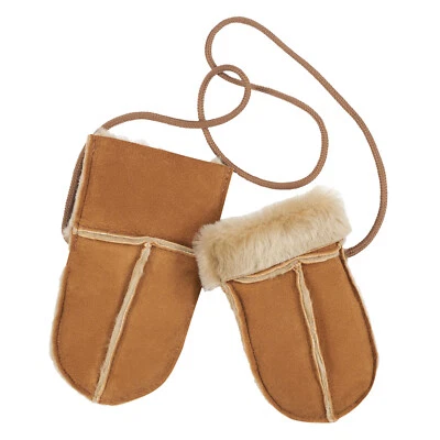 Childrens Sheepskin mittens in assorted colours - Image 1 of 3
