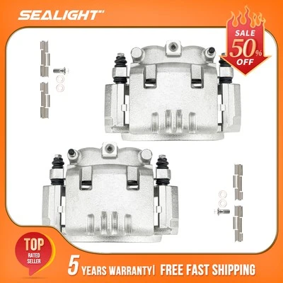 Pair Rear Brake Calipers w/ Bracket for Dodge Ram 1500 Ram 2500 Ram 3500 - Image 1 of 4