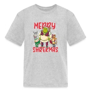 Shrek Merry Shrekmas Christmas Kid's T-Shirt - Picture 1 of 22
