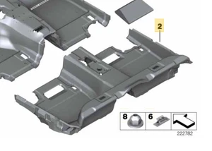 2011–2016 BMW Rear Floor Covering Trim USED OEM 51477224531 - Bild 1 von 13