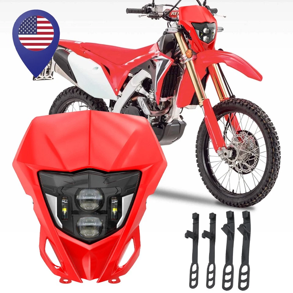 Faro LED con carenado para Honda CRF450L CRF230F CRF250F para Yamaha TTR WR MX Foto 1 de 4