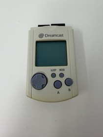 OEM Official Sega Dreamcast HKT-7000 VMU Visual Memory Unit White Tested & Works