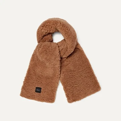 UGG AUSTRALIA NEW UGG Scarf Camel Brown Fluff Women's Sherpa Oversized BNWT