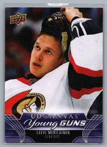 2023-24 Upper Deck Serie 2 UD Canvas Young Guns Leevi Merilainen C224 - Imagen 1 de 2