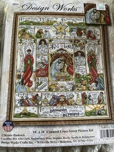 Design Works ‘Nativity Story’ Cross Stitch Kit- Krista Garrick - 16”x20” - Picture 1 of 4