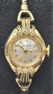 Vintage Bulova Women’s Watch 10k Rolled Gold Plate, Swiss, 17 Jewels Working - Picture 1 of 8
