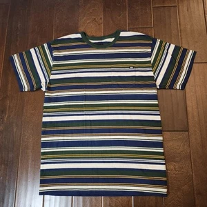 T-shirt uomo Vans vestibilità classica a righe foresta/marina/senape | M Medium - Foto 1 di 15