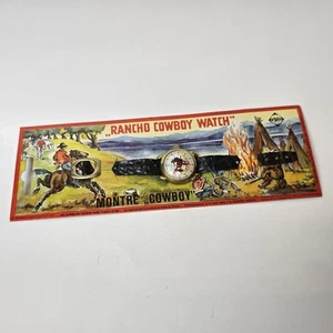 Vintage 1968 Western Rancho Cowboy Toy Play Watch Original Package, West Germany - Bild 1 von 19