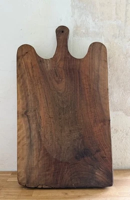 Large Chunky Antique French Wooden Chopping Board Rustic Country 52cm - Image 1 of 4