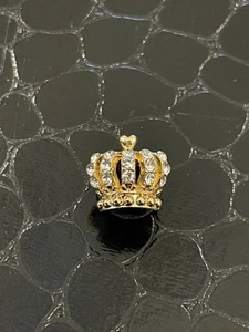 Croc Shoe Charm Jibbitz Juicy Couture Princess Crown Pave Crystal - Picture 1 of 4
