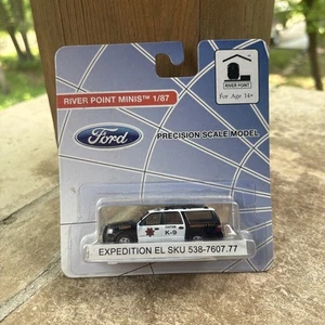 Modelo a escala de precisión HO River Point Minis Ford Expedition EL Sheriff Squad 1:87 - Imagen 1 de 3