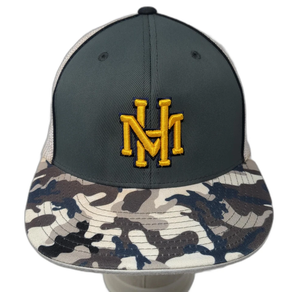 Sombrero de camionero ajustado con logotipo MH Multi M bordado malla espalda camuflaje Pacífico Prendas para la cabeza Foto 1 de 4