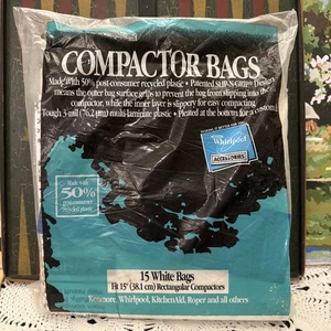 Bolsa compactadora de basura de 15 pulgadas 4318921 Whirlpool Kenmore KitchenAid Roper 15 bolsas - Imagen 1 de 6
