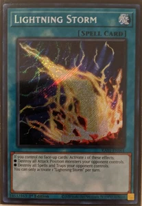 YuGiOh Lightning Storm Secret Rare 1st Edition RA01-EN061 - Picture 1 of 1