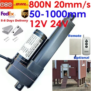 800N 20mm/s 50mm~1000mm DC 12V 24V Elektrischer Linearantrieb Linearmotor IP65 - Bild 1 von 45