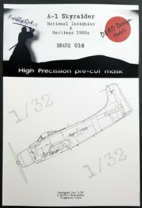 A-1H Skyraider Nat. Ins. Mask 1950s for 1/32 Trumpeter - DEAD Design NM32016 - Picture 1 of 3