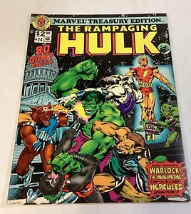 Rampaging Hulk #24 Treasury Edition (Marvel Comics 1979) quasi nuovo - Warlock Hercules - Foto 1 di 12
