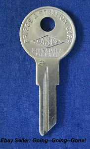 ORIGINAL BASCO BRIGGS HARLEY E INDIAN MOTOCICLETAS LLAVE BLANCA 1929-1969 1098L B3 - Imagen 1 de 3
