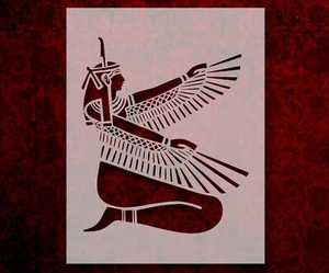 Egyptian Pharaoh Stencil Template Reusable 8.5 x 11 Inches for Painting - Picture 1 of 3