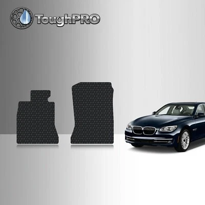 Alfombrillas delanteras ToughPRO negras para BMW Serie 7 All Weather Custom Fit 2009-2015 Foto 1 de 4