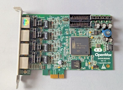 Tarjeta de interfaz de asterisco OpenVox B400E 4xBRI PCI-e Foto 1 de 4