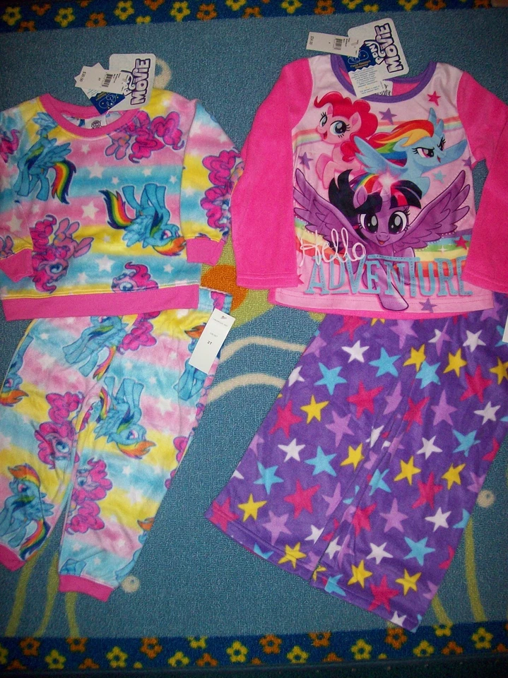 My Little Pony Pajamas Sleepwear 2pc Set 2Toddler Girls 4 Fleece NWT - Image 1 of 1