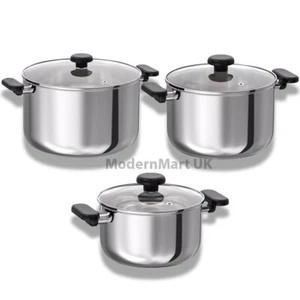 Ikea Topf mit Deckel antihaftbeschichtet 3-10L Edelstahl Kochtopf Suppentopf mit Griffen - Bild 1 von 7
