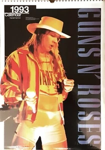 GUNS N ROSES 1993/2021 calendar. Dates match 2021  Vintage AXL ROSE, rock music - Picture 1 of 2
