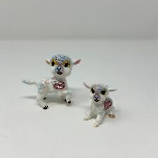 Rare Vintage Hand Painted Bradley Japan Bone China Lamb Figurine Miniature - 2