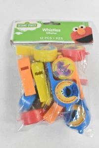 SESAME STREET Stars WHISTLES (12) ~ Birthday Party Supplies Favors Plastic Toys - Picture 1 of 4