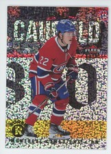 2021-22 FLEER ULTRA Cole Caufield RC ROOKIE SPECKLED RAINBOW FOIL RARE!