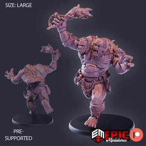 Resina 6K 32mm Epic Miniatures Ettin Ancestor Attack V1 (Grande) para D&D - Imagen 1 de 1