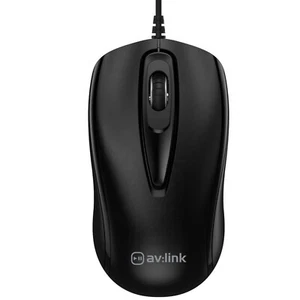 3 Taste USB Optische Maus 1200 Dpi für Laptop/PC/Mac Extra Lang 2m Kabel Black - Bild 1 von 7