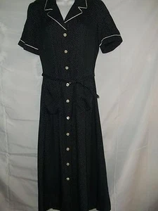 Ladies Size 11/12 Hearts II Rockabilly Vintage Inspired Polka Dot Dress - Picture 1 of 5