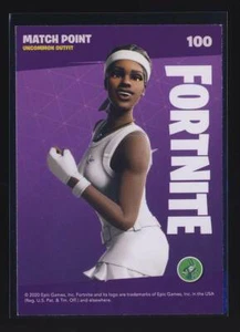  2020 Fortnite Reloaded #100 Match Point Uncommon Outfit BX6 - Picture 1 of 2