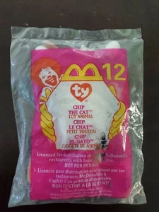  Juguete de peluche McDonalds Happy Meal TY Chip the Cat #12 1999 (gt17) - Imagen 1 de 2