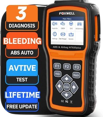 Foxwell NT630 Plus ABS Bleeding SRS SAS OBD2 Diagnosegerät Scanner Codeleser - Bild 1 von 4