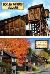 2 ~ 4X6 Postkarten Eckley, PA Pennsylvania ECKLEY MINERS' VILLAGE Bergbaumuseum - Bild 1 von 5