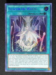 YuGiOh BEACON PF WHITE 1st Edition LCKC-EN035 Secret Rare M/NM - Picture 1 of 2