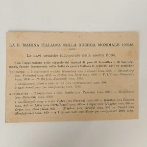CARTOLINA-1WW-GUERRA MARITTIMA-REGIA MARINA-1925-SERIE I-NUM. 4-NAVI NEMICHE - Imagen 1 de 2
