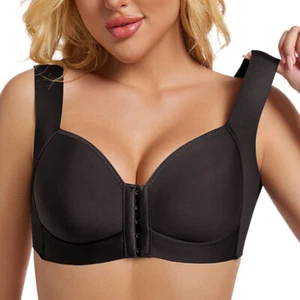 Front Closure Women's Bras Non-wired Brassiere Refreshing Lightweight Underwear - Picture 1 of 15