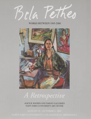 BELA PETHEO Works 1985 2000 A Retrospective Minnesota Art Book SIGNED AUTOGRAPH - Image 1 of 2