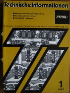 Grundig Technische Informationen Heft 1 von 1975 Zeitschrift für Elektronik... - Bild 1 von 1