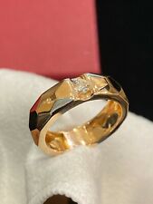 0.25 TCW Round Brilliant Cut Diamond Anniversary Men's Band Ring In 750 18K Gold